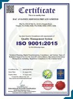 DAC Aviation ISO Certificate