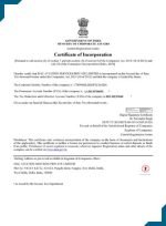 DAC Aviation Certificate of Incorporation